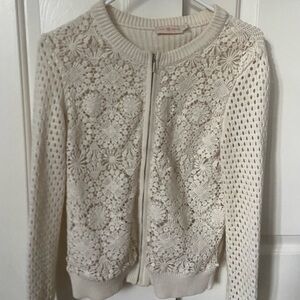 Tory Burch Ivory Knit Sweater